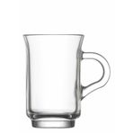 Lav Ada 6'lı Kulplu Çay Bardağı