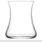 Lav Çay Bardağı Seti Kulpsuz Şeffaf Cam 170 ml 6 Parça Desensiz Tasarım