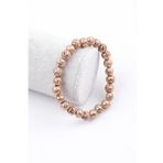 Lav Doğal Taş Rose Renkli Bileklik 8 mm Küre Kesim