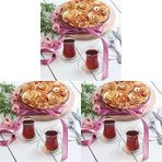 LAV Duru 6'lı Çay Bardağı 3lü paket
