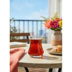 Lav Eda Çay Bardak - 12 Adet Tombul Çay Bardağı 170 Cc.