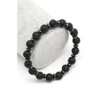 Lav-Hematit Doğal Taş Bileklik 8 Mm Küre Kesim - Blk-2059