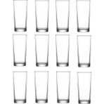 Lav İnce Tabanlı Limonata ve Rakı Bardağı - 12'li Şeffaf Cam Özel Tasarım Seti