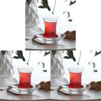 LAV İnci 6'lı Çay Bardağı 3lü paket
