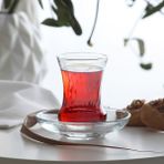 Lav İnci Cam Çay Bardağı 6 Kişilik 105 ml