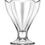 Lav Lily Cam Dondurma & Tatlı Kasesi 3'lü Küçük Boy 250 ml (Reçellik ) - Renkli