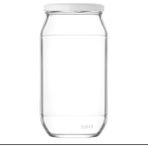Lav Mercan Cam Kavanoz Tekli Büyük Boy 1000 ml Metal Kapaklı (Erzak Saklama/Turşu Kavanozu )