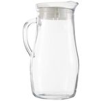 Lav Misket Tekli Sürahi, 1.8 L Hacim, Cam, Beyaz