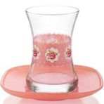 Lav Mona 12 Parça Pembe Çay Seti
