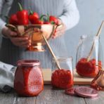 Lav Tasty Cam Kavanoz Tekli Orta Boy 550 ml Metal Kapaklı (Erzak Saklama/Turşu Kavanozu )