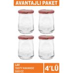 Lav Tasty Kavanoz 4'lü 550 cc 3 Adet