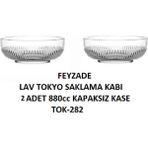 Lav Tokyo 2'li Orta Boy Salata Kasesi 880 cc - Beyaz