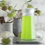 Lav Truva Cam Sürahi Tekli 1,4 L Kulplu Beyaz Plastik Kapaklı