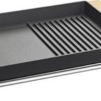 Lava 26X32 cm Metal Kulplu Ahşap Standlı Döküm Izgara Tava