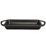Lava 26x32 cm Metal Yekpare Kulplu Döküm Izgara Tava