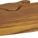 Lava 33.5x24.6 cm Metal Ahşap Sunum Tepsisi