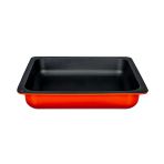 Lava 35x32 CM Kırmızı Döküm Dikdörtgen 2/3 Gastronomi Küvet