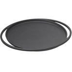 Lava Ahşap Altlıklı 28 cm Döküm Demir Yuvarlak Pizza Krep Pankek Tavası