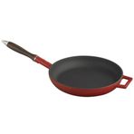 Lava Ahşap Kulplu 28 cm Kırmızı Kızartma Tavası