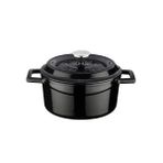 Lava cookware LV Y TC 18 K2 yuvarlak güveç tenceresi, Çap 18 cm, dökme demir, Siyah