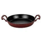 Lava Demir Döküm Yuvarlak Kulplu Tava 24 cm Sahan Bordo - Yok