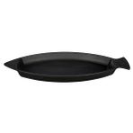 Lava Döküm 15x24 CM Yekpare Kulplu Döküm Demir Balık Tabağı LV ECO BT 1524 T8