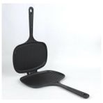 Lava Döküm Çift Taraflı Tost Makinesi 18X26 cm Siyah Renkli 1 Adet Kalın Döküm Malzeme LVTST1826