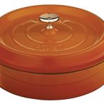 Lava Döküm Çok Amaçli Yayvan Tencere Çap(Ø) 24 cm - Trendy Turuncu