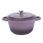 Lava Döküm Demir Kapak New Heritage Serisi Çap 22 cm Mor Döküm Yuvarlak Tencere