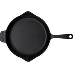Lava Döküm Demir Saplı Yuvarlak 28 cm Izgara Tava
