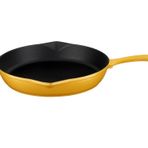 Lava Döküm Demir Yekpare Saplı Spring Serisi Çap 28 cm Sarı Döküm Yuvarlak Kızartma Tavası
