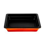 Lava Döküm Dikdörtgen 1/2 Gastronomi Küvet 26x33 cm Turuncu