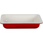 Lava Döküm Dikdörtgen 1/3 Gastronomi Küvet Ölçü 32 X 17 Cm - Kırmızı
