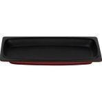 Lava Döküm Dikdörtgen Servis Tabağı Ölçü 30X15CM.-BORDO - 30 x 15 cm