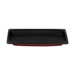 Lava Döküm Dikdörtgen Servis Tabağı Ölçü 30X15cm.-Bordo