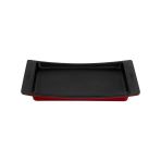 Lava Döküm Dikdörtgen Servis Tabağı. Ölçü 36X24cm.-Bordo
