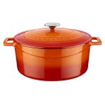Lava Döküm Folk 28 CM Turuncu Yuvarlak Tencere LV Y TC 28 K1 O