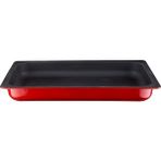 Lava Döküm Gn 1/1 İç Renk Siyah Ölçü 32x53 cm Kırmızı Gastronorm Küvet