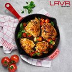 Lava Döküm Kızartma Tavası 28 cm Kırmızı Tava