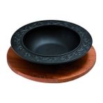 Lava Döküm Yuvarlak Çorba Kase Çap19 cm - Siyah