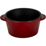 Lava Döküm Yuvarlak Sufle / Sos Kabı. Çap(Ø)8Cm.-Bordo