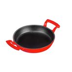 Lava Kırmızı 16 cm Döküm Yuvarlak Kulplu Sahan-Tava