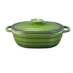 Lava LV O TC6 33 YK6 G Experience Serisi 24x33 cm Oval Döküm Demir Kapak Yeşil Tencere