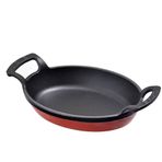 Lava LV O TV 2317 SHN Kırmızı 23x17 cm Döküm Oval Kulplu Tava
