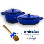 Lava LV S NHR 2X SET B 2x New Heritage Serisi Mavi Döküm Demir Tencere Tava Seti
