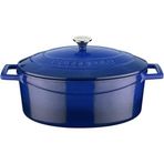 Lava Mavi Metal Oval Döküm 3.91 lt 27 cm Tencere