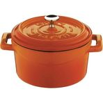 Lava Metal Döküm Mini Tencere, 10 cm, 0.35 L Hacim, Turuncu