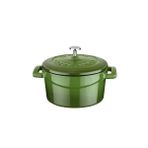 Lava Metal Döküm Mini Tencere, Trendy, 10 cm, 0.35 L Hacim, Yeşil