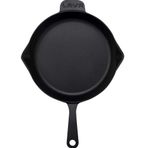 Lava Metal Kulplu Siyah 30 cm Yuvarlak Kızartma Tavası