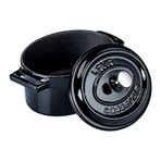 Lava Metal Oval Mini Tencere, Siyah